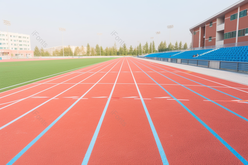 操场运动场红色跑到摄影实拍数字,高清,摄影图,摄影图片,图片大全,摄影图免费下载